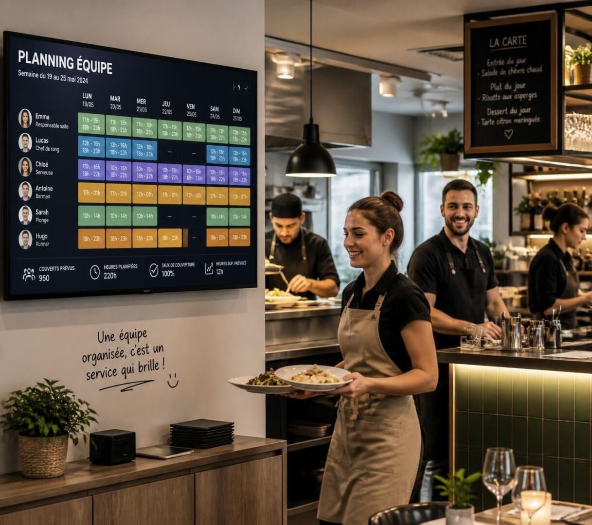découvrez un modèle de planning équipe efficace qui réduit les heures supplémentaires et diminue les tensions en service pour un environnement de travail harmonieux.