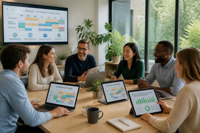 découvrez un modèle de planning équipe efficace qui réduit les heures supplémentaires et diminue les tensions en service pour un meilleur équilibre au travail.